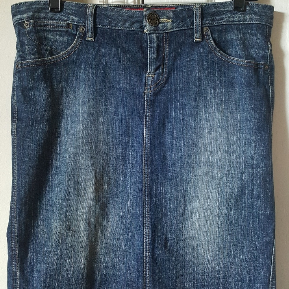 Jean stretch skirt